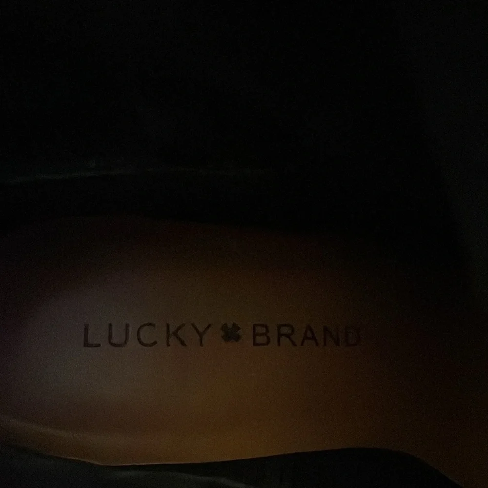 LUCKY BRAND SUEDE WOMEN BLACK BOOTIES 6.5 - Picture 6 of 9